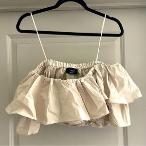 Vici Ruffle Off-shoulders crop top